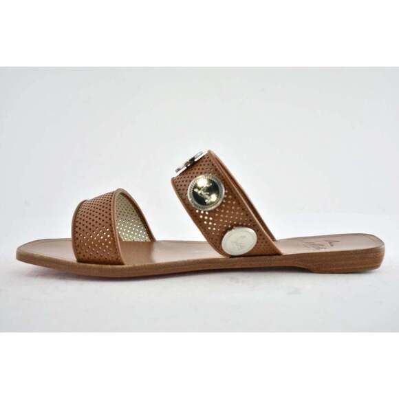 Christian Louboutin Bitcorn Flat Biscotto Brown Leather Slide Slip On Sandal 36 - Picture 9 of 12